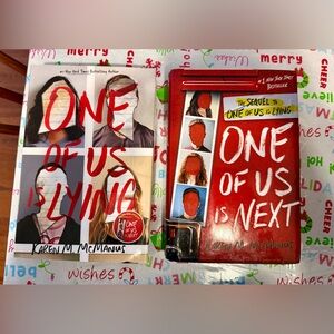 2 YA Hardcover Books- One of Us Is Lying & One of Us Is Next by Karen M. McManus